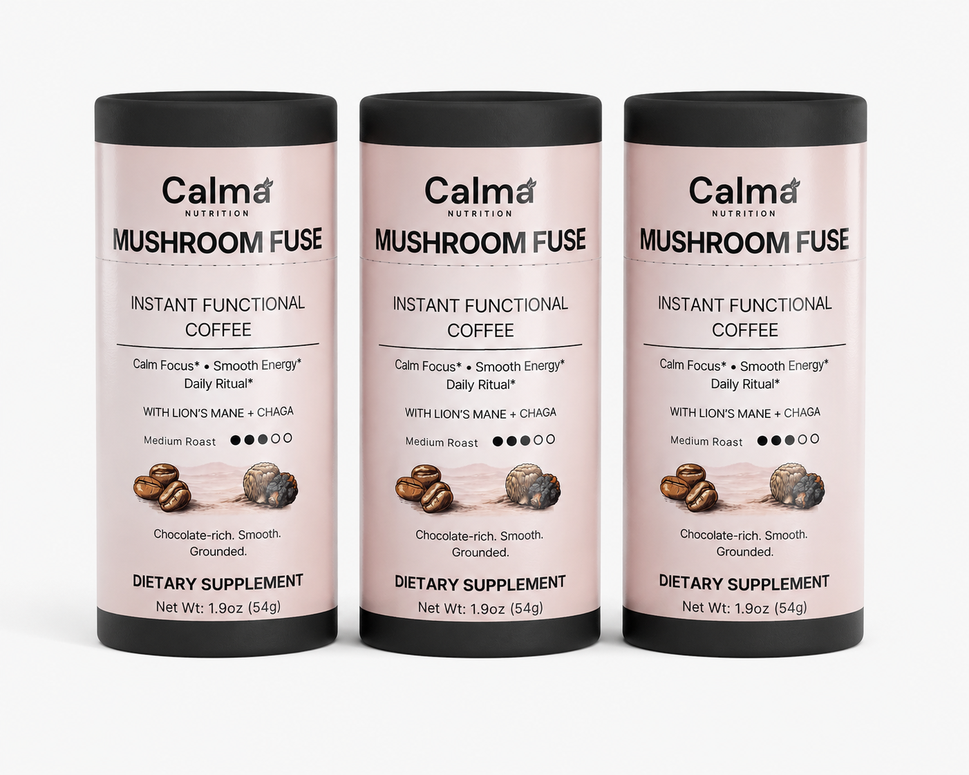 Mushroom Fuse Instant Coffee (Medium Roast) | 90-Day Ritual