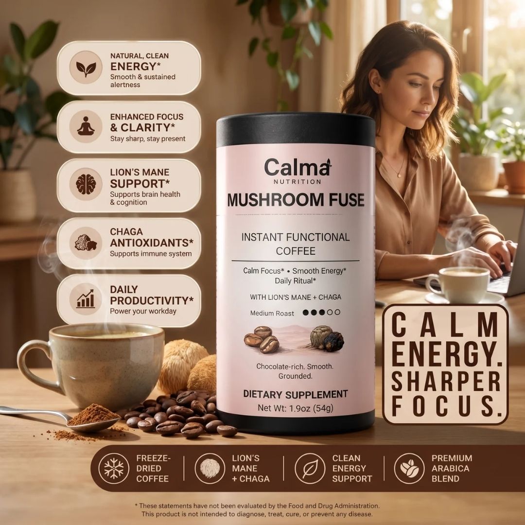 Mushroom Fuse Instant Coffee (Medium Roast) | 90-Day Ritual
