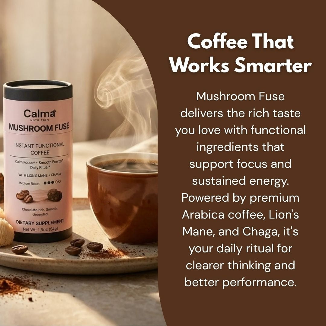 Mushroom Fuse Instant Coffee (Medium Roast) | 90-Day Ritual